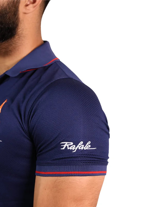 Rafale Navy Blue Polo T-shirt ( Dri- Fit ) Embroidered print