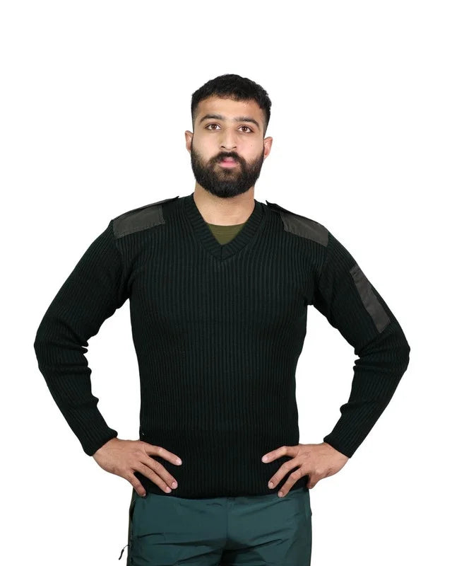 Indian Amry Jersey Sweater- Dark OG