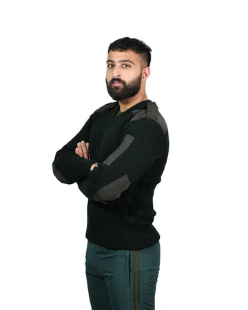 Indian Amry Jersey Sweater- Dark OG